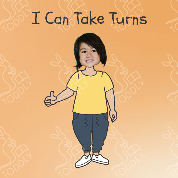 Customizable Book- I Can Take Turns