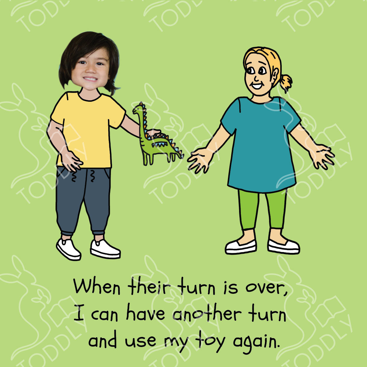 Customizable Book- I Can Take Turns